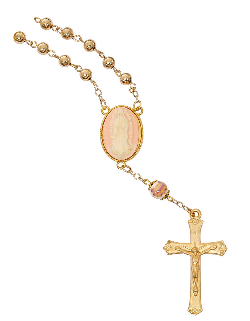 McVan Our Lady of Guadalupe Cameo Auto Rosary 6mm