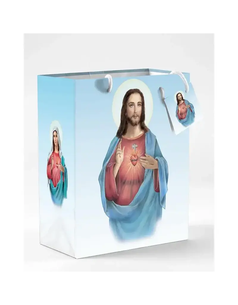 Lumen Mundi Small Twin Hearts Gift Bag with Gift Tissue