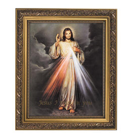 Gerffert 13"  Jesus Divine Mercy Framed Print