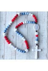 Chews Life Silicone Rosary: Divine Mercy
