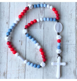 Chews Life Silicone Rosary: Divine Mercy