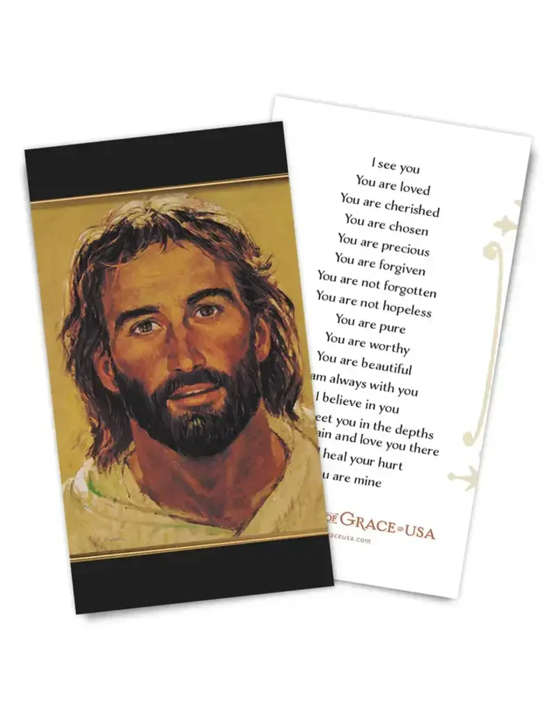 The Retro- A Full of Grace USA Company I See You....You Are Mine Holy Card