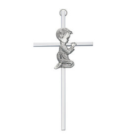 McVan Silver Boy Praying Cross
