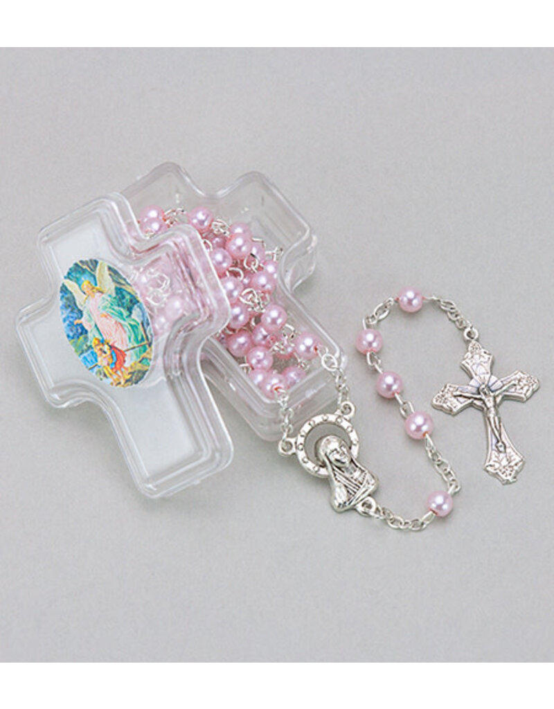 Holy Land Handicraft, LLC Multicolor Rosary in Cross Box