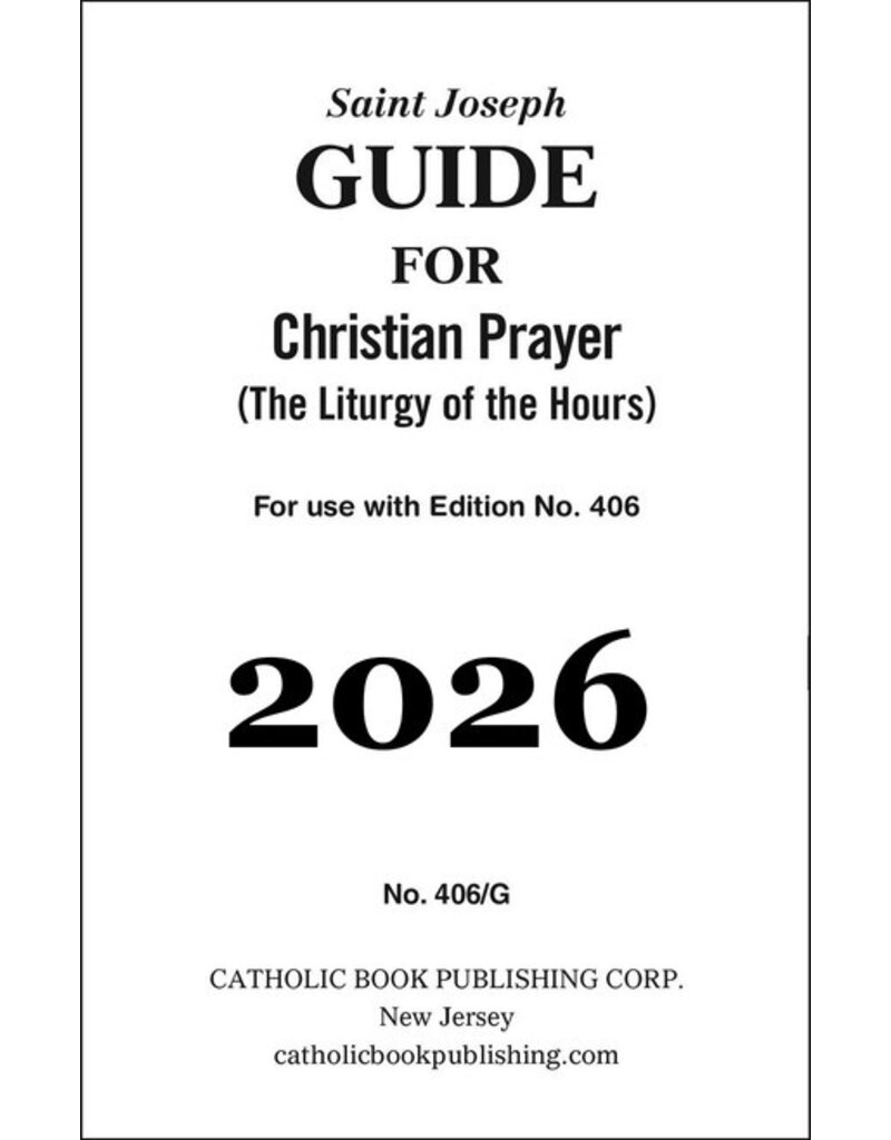 Catholic Book Publishing Corp Christian Prayer Guide for 2026 (Large Type)