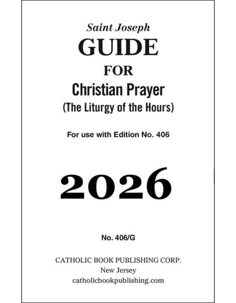 Catholic Book Publishing Corp Christian Prayer Guide for 2026 (Large Type)