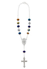 McVan Black Aurora Crystal Auto Rosary