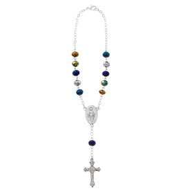 McVan Black Aurora Crystal Auto Rosary