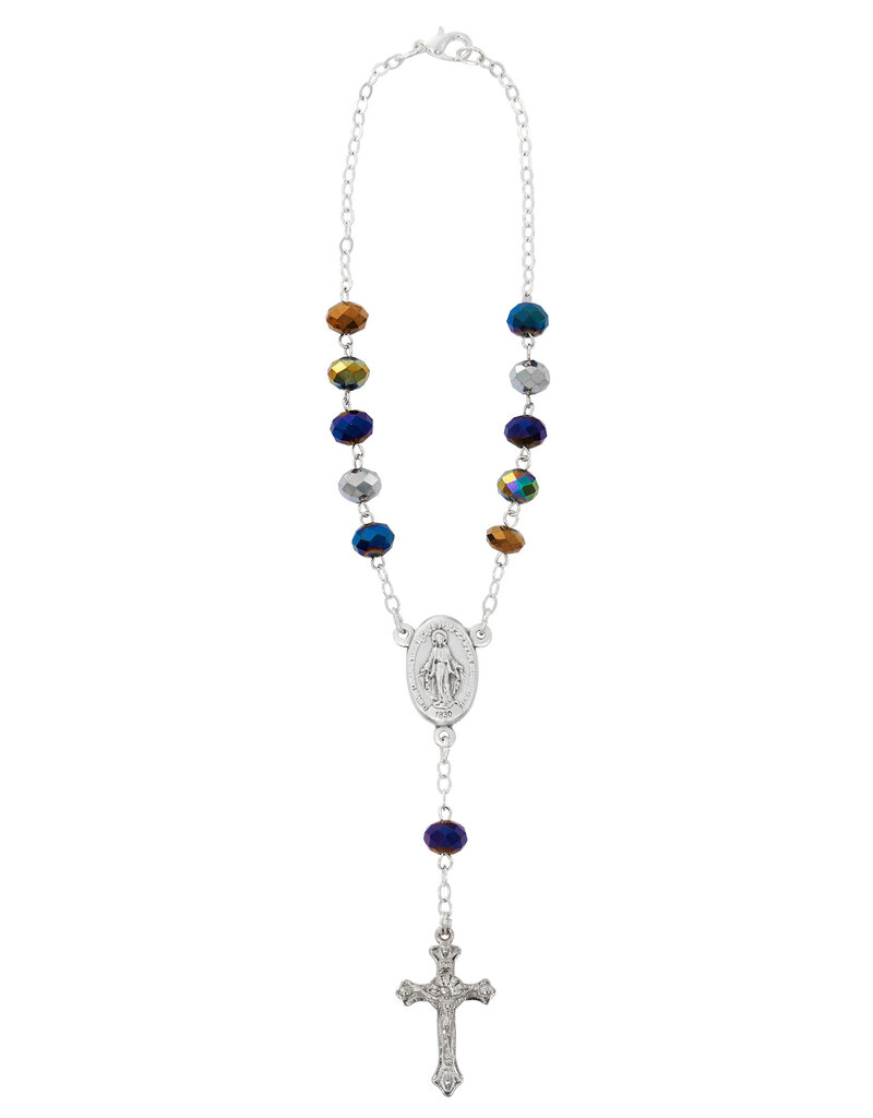 McVan Black Aurora Crystal Auto Rosary