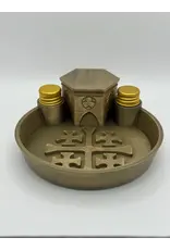 Be Still Prayer Space Rosary, Prayer Card, and Holy Water Tray