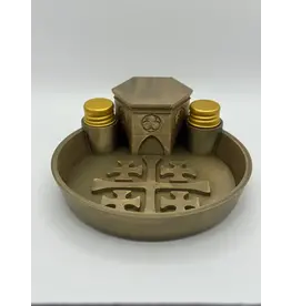 Be Still Prayer Space Rosary, Prayer Card, and Holy Water Tray