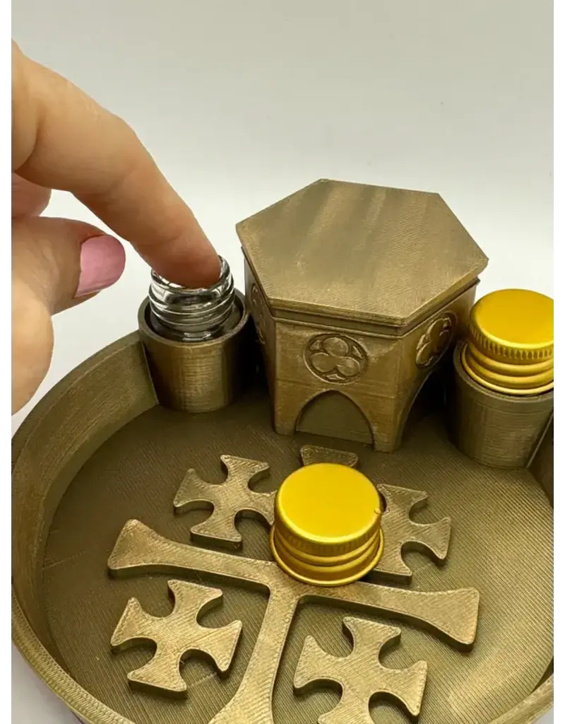 Be Still Prayer Space Rosary, Prayer Card, and Holy Water Tray