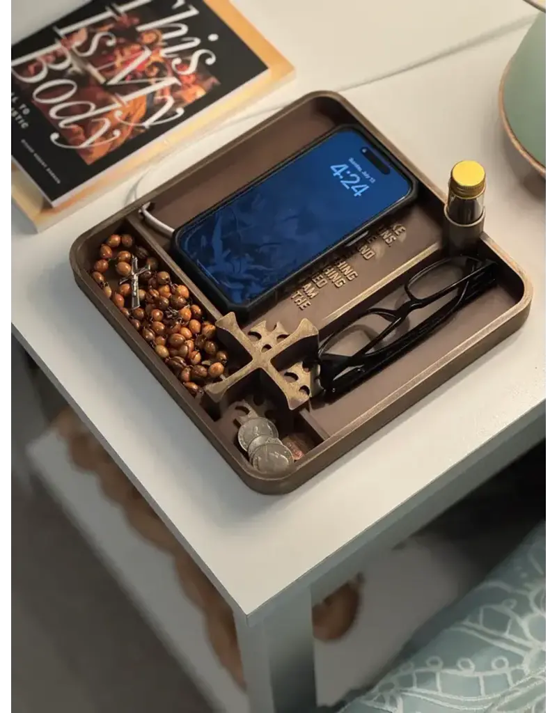 Be Still Prayer Space Large Catholic Catch-all Tray