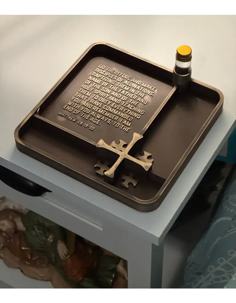 Be Still Prayer Space Large Catholic Catch-all Tray