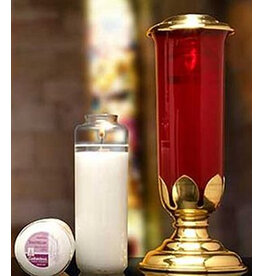 Cathedral Candle Co. Sacralux 12% Beeswax - 8 Day Glass Bottle Candles - box of 12