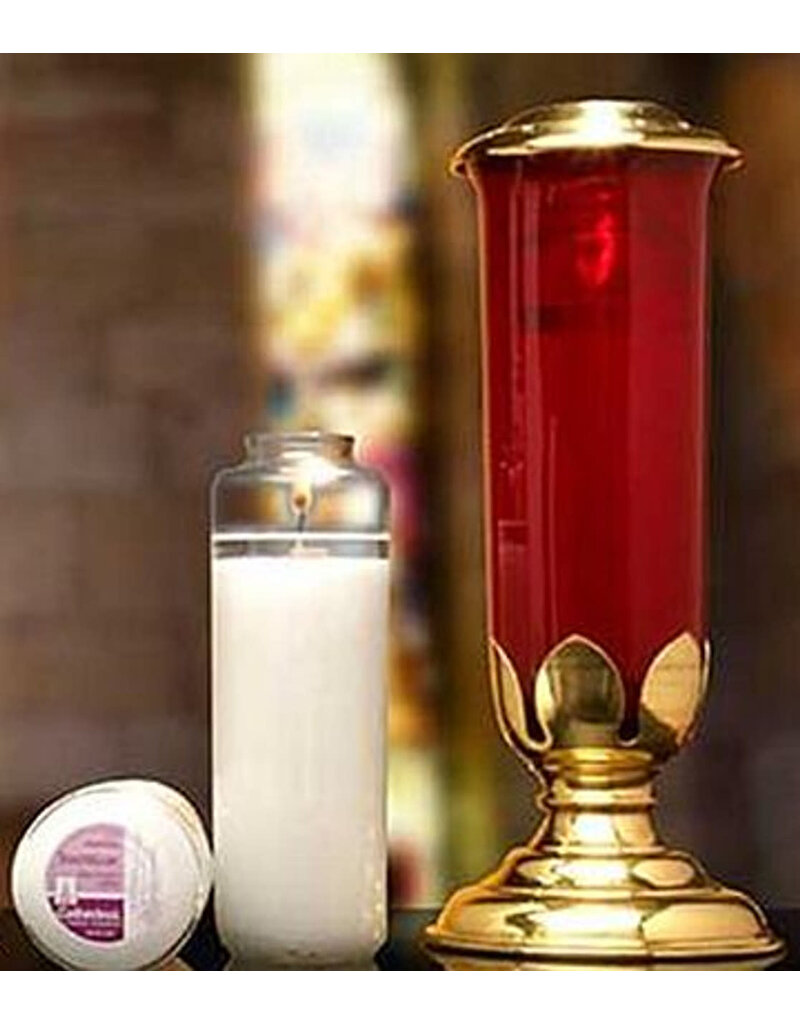 Cathedral Candle Co. SACRALUX 12% 8 DAY GLASS BOTTLE case of 12 candles