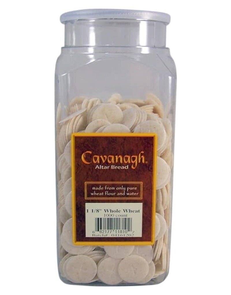 Cavanagh Altar Bread 1 1/2" (35mm) - Whole Wheat - Bottle of 500