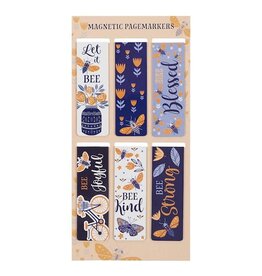 Christian Art Gifts Magnetic Pagemarker Set Let It Bee (Set Of 6)