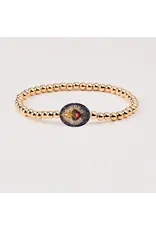 Holy Water Bracelet Holy Water Sacred Heart Bracelet | Waterproof Gold