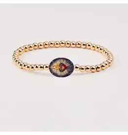 Holy Water Bracelet Holy Water Sacred Heart Bracelet | Waterproof Gold