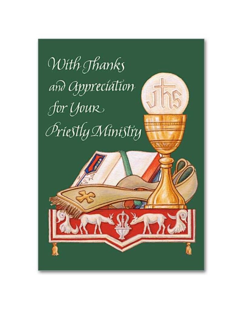 The Printery House Priest Appreciation Priestly Ordination Anniversary Greeting Card