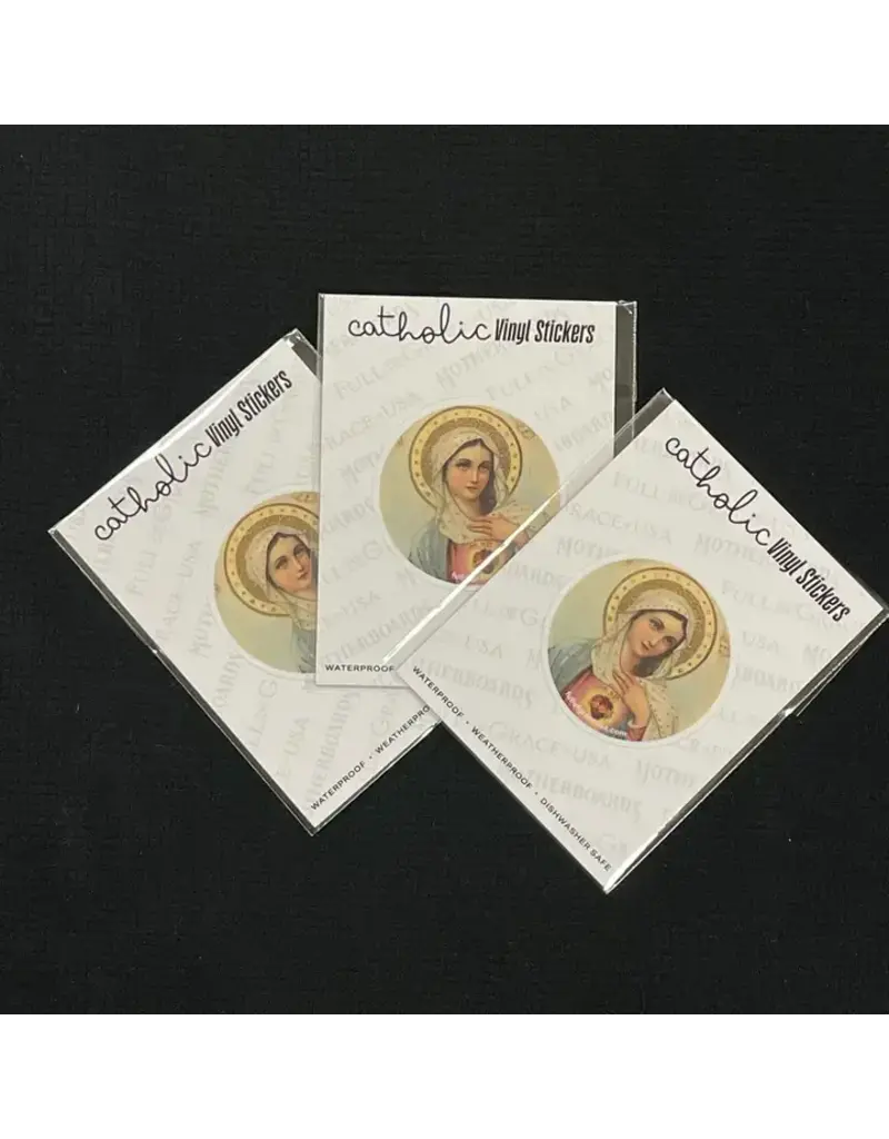 The Retro- A Full of Grace USA Company Hail Mary Round Decal