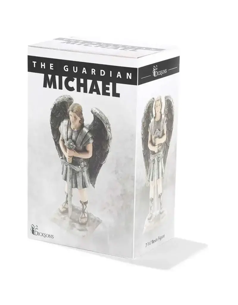 Dicksons St. Michael Resin Statue, Masculine Standing, 7 3/4"