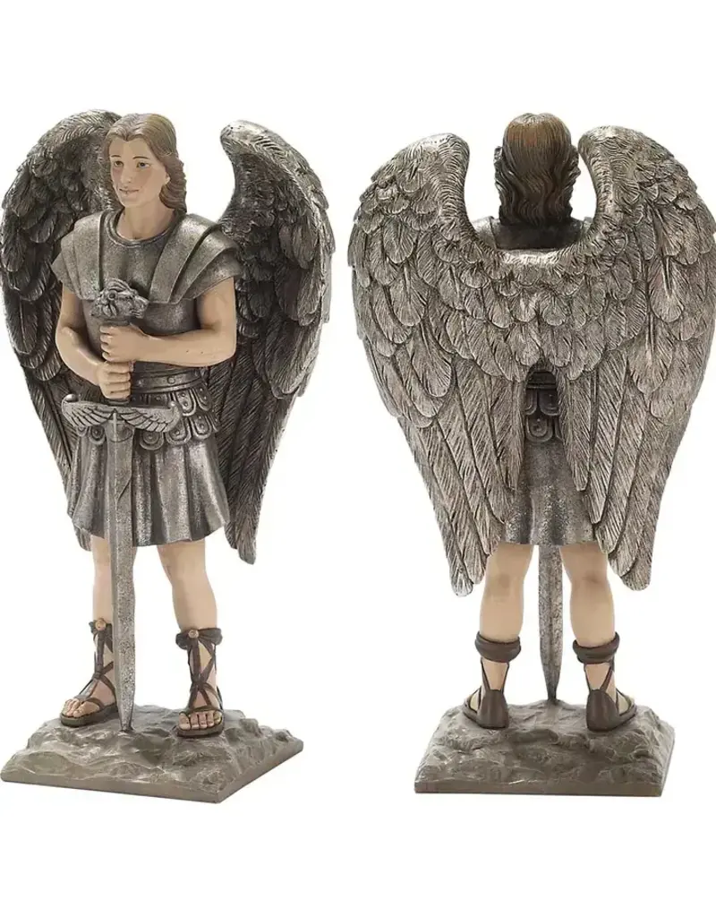 Dicksons St. Michael Resin Statue, Masculine Standing, 7 3/4"