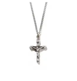 Dicksons Flare CRUCIFIX, pewter necklace-18" chain