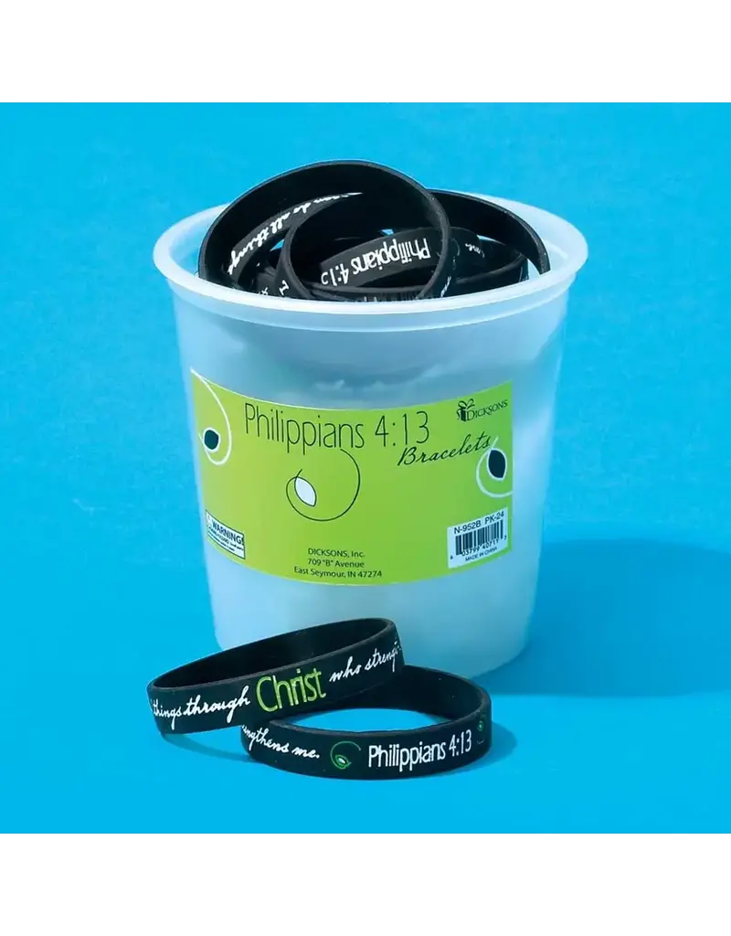 Dicksons Philippians 4:13 Silicone Bracelet