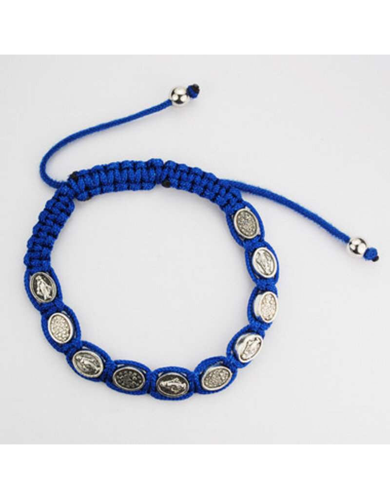 McVan Blue Miraculous Cord Bracelet