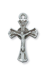 McVan Pewter Crucifix with 18" Chain