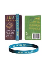 Christ to all Just Breathe-Silicone Bracelet (Matthew 11:28)