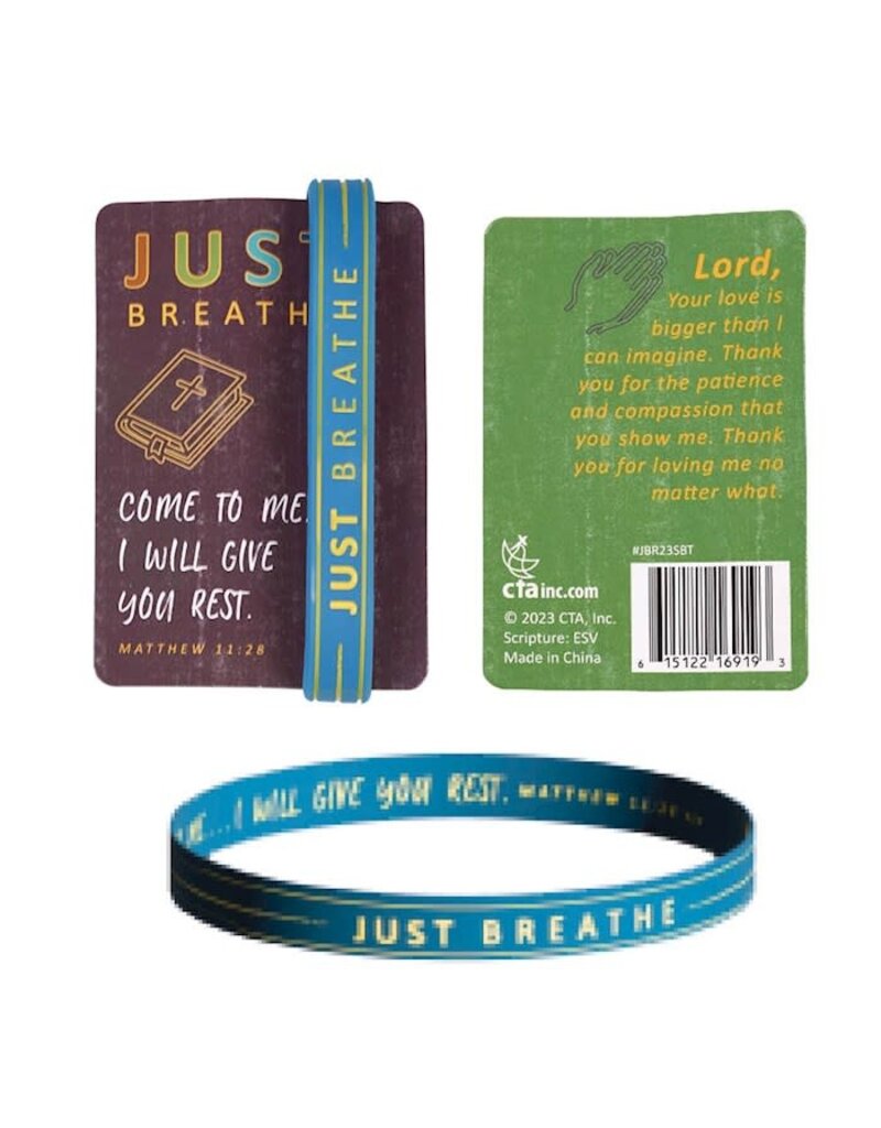 Christ to all Just Breathe-Silicone Bracelet (Matthew 11:28)