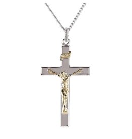 Dicksons Gold plated Crucifix necklace, 20" chain