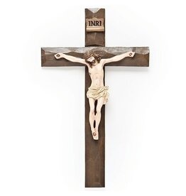 Roman, Inc Driftwood Texture Crucifix