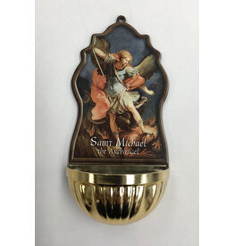 Religious Art Inc Saint Michael Holy Water Font