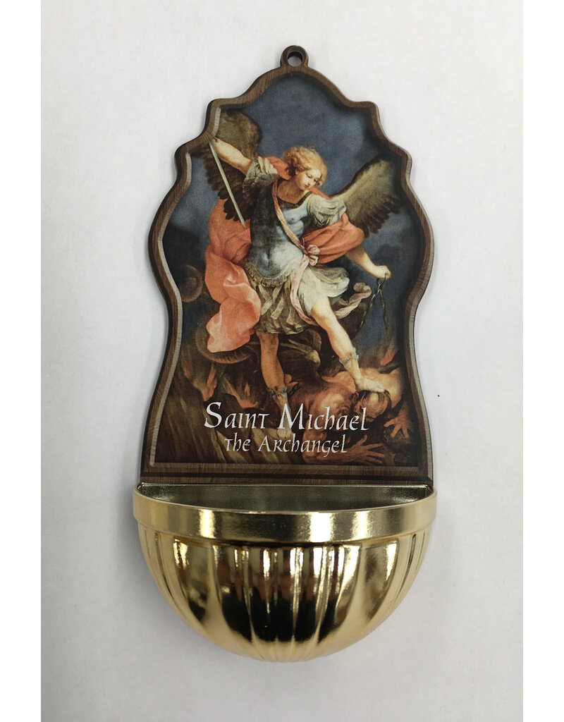 Religious Art Inc Saint Michael Holy Water Font