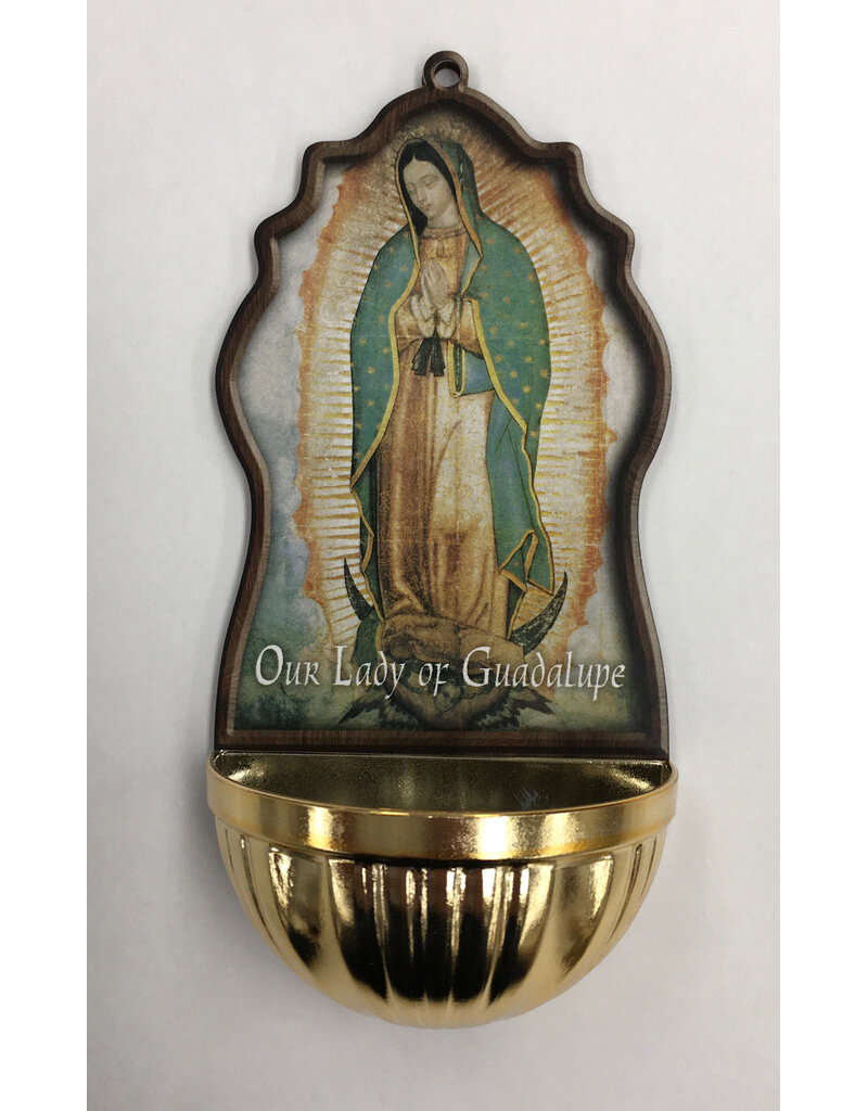 Religious Art Inc Our Lady of Guadalupe Holy Water Font