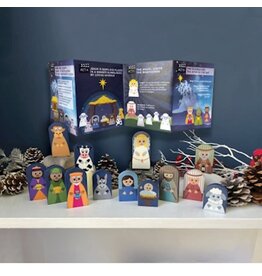 Abbey & CA Gift Nativity Playset w/ Pamphlet (13 Figures 2" - 3")