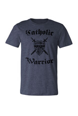 Catholic to the Max The Catholic Warrior Defender of the Faith T-Shirt Heather Navy Medium
