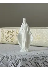 Be Still Prayer Space 3D printed Immaculate Mary Statue, 2.5" white