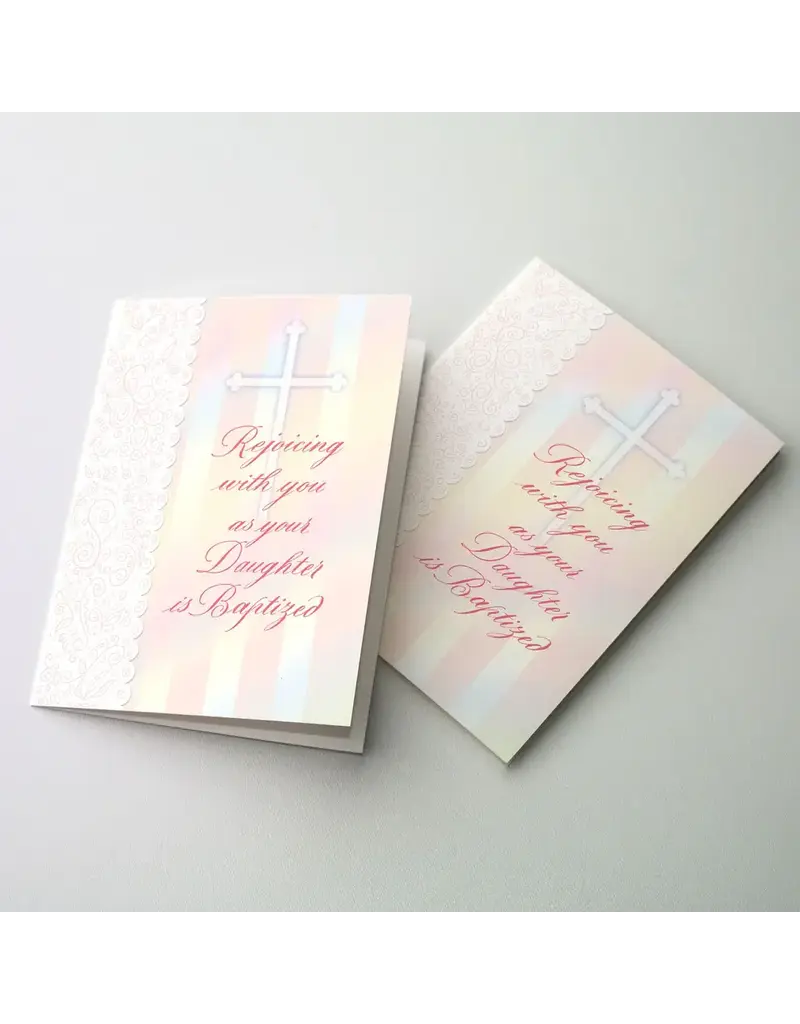 Altar + Home Rejoicing with You as Your Daughter Is Baptized - Card