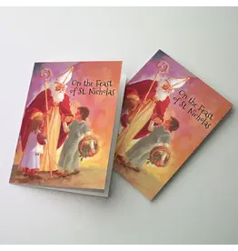 Altar + Home On the Feast of St. Nicholas - St. Nicholas Day Card for Children