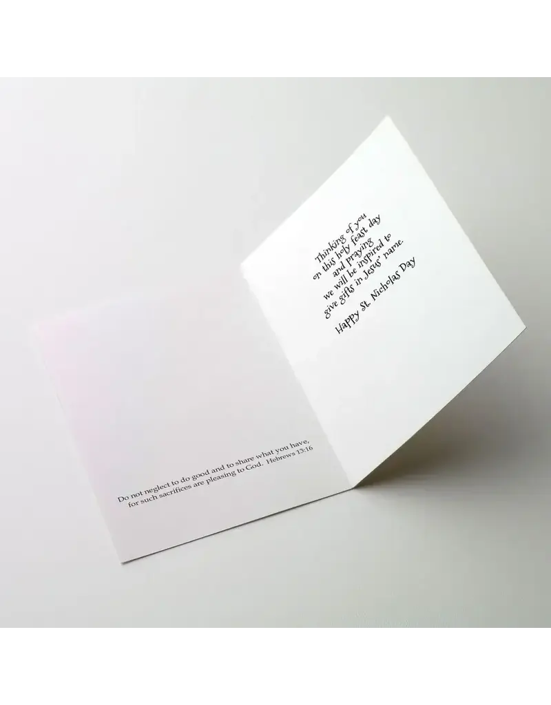 Altar + Home On the Feast of St. Nicholas - St. Nicholas Day Card for Children