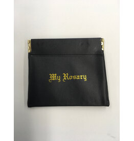 Religious Art Inc Black Rosary Case Squeeze Spring Closer