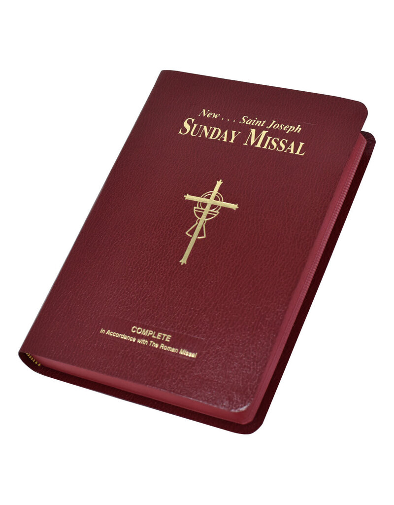 Catholic Book Publishing Corp New Saint Joseph Sunday Missal (Complete Edition) Large Print - Burgundy Imitation Leather