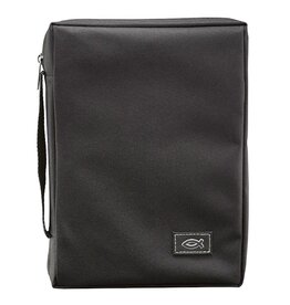 Christian Art Gifts Black Bible Cover - LG