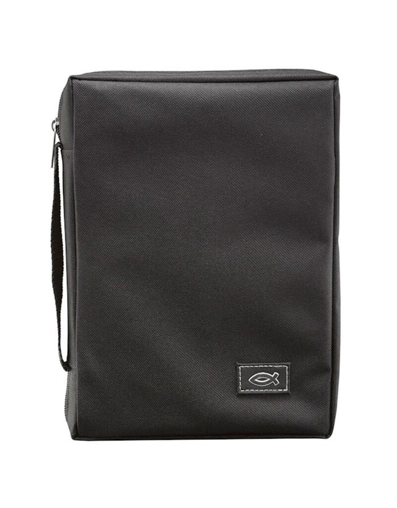 Christian Art Gifts Black Bible Cover - LG