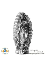 Oremus Mercy Our Lady of Guadalupe Statue - Pewter 7"